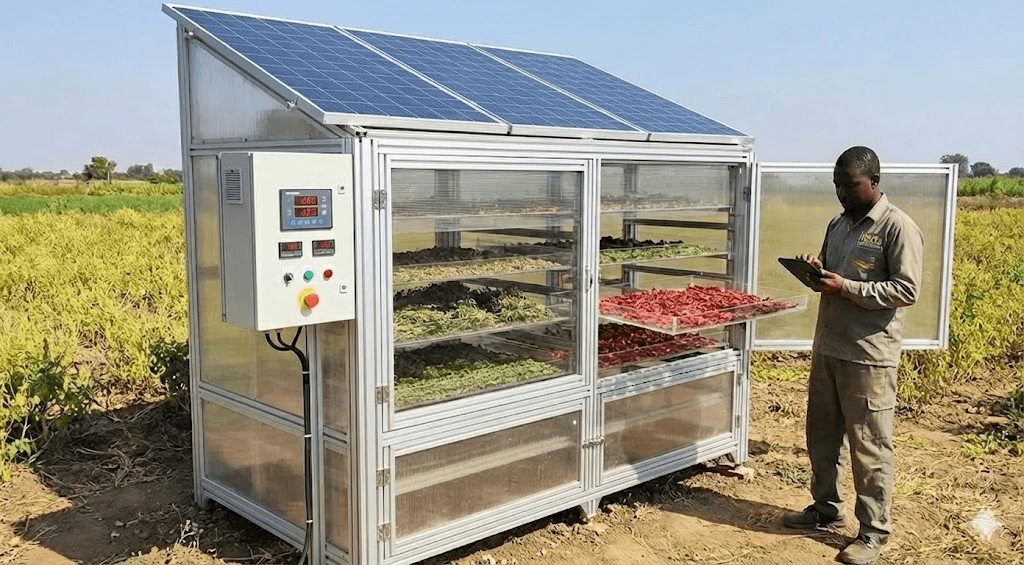 Smart Solar Crop Dryer - ITEDA Solutions IoT agricultural technology